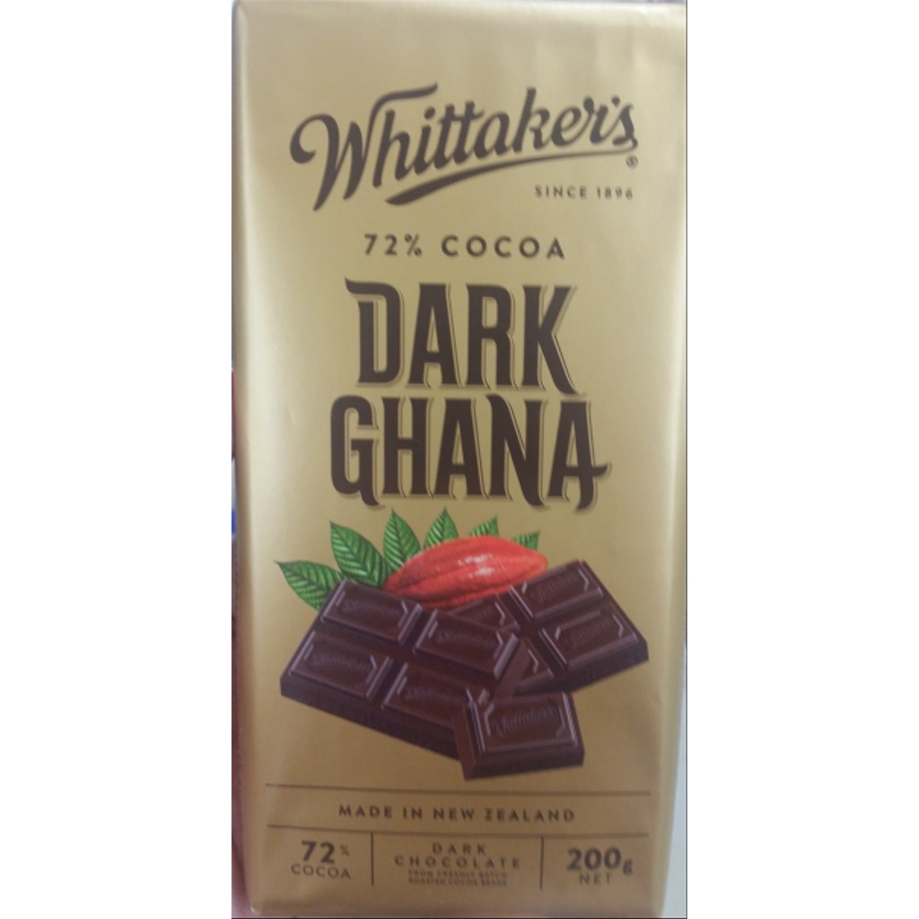 Whittakers dark chocolate 200 gram product of New Zealand Terbaik