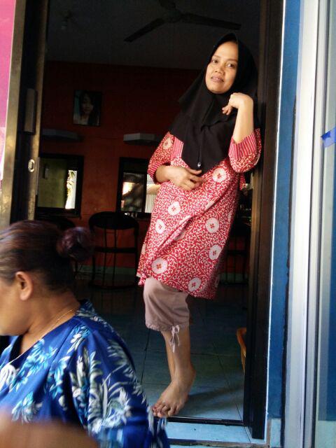 Tunik Bunga Salur  Tunik Batik Cantik Tunic Batik Modern Seragam Batik Kerja Kantor Terbaru Elegan