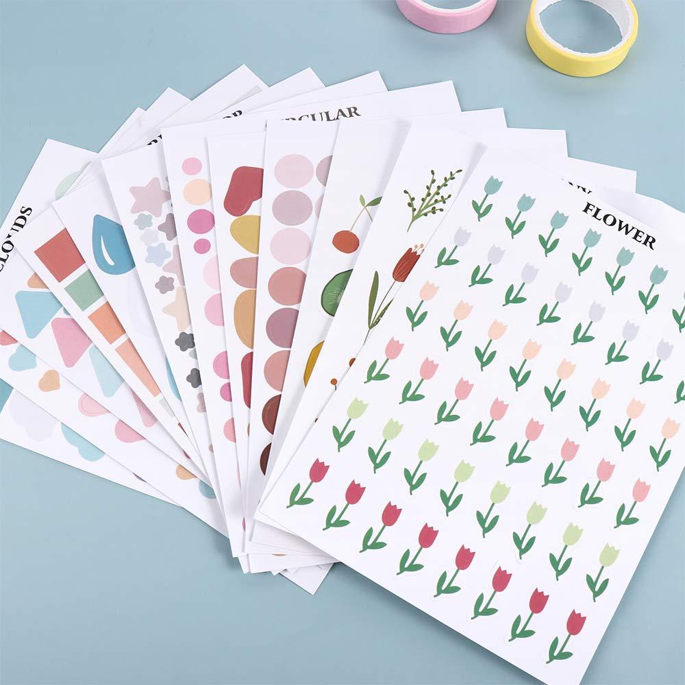 Mxbeauty Stiker Alat Tulis Album Kawaii Lucu Perlengkapan Sekolah Planner DIY Diary Diary Scrapbooking Stickers