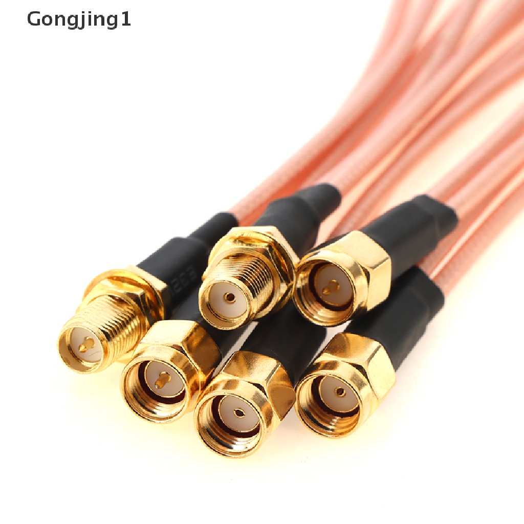 Gongjing1 Kabel Jumper Splitter SMA Ke 2 SMA Male Female Bentuk Y