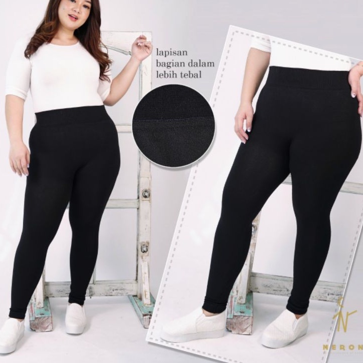 LEGGING PANJANG TEBAL FLEECE PREMIUM / LEGGING  PANJANG POLOS TEBAL