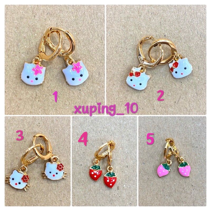 Anting hello kitty anak suping