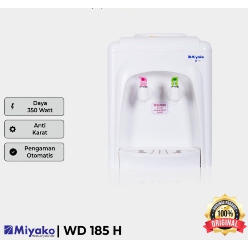 MIYAKO Dispenser Air Panas Dan Normal WD 185 Garansi Resmi