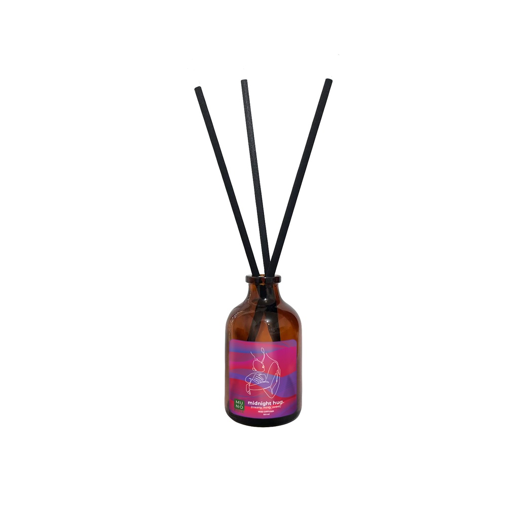 Muno Folk - 100ml Reed Diffuser Aromatherapy | Pewangi Pengharum Ruangan-Midnight Hug