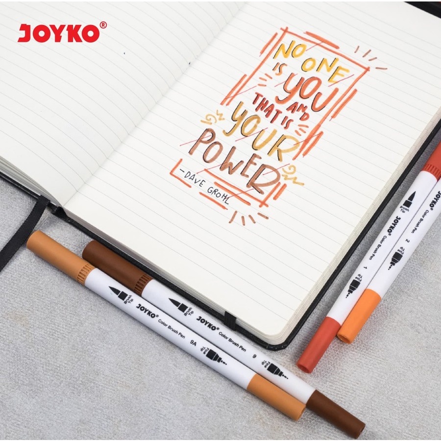 JOYKO BRUSH PEN SET 24 / SPIDOL BRUSH PEN DUAL TIP / BRUSH PEN SET JOY