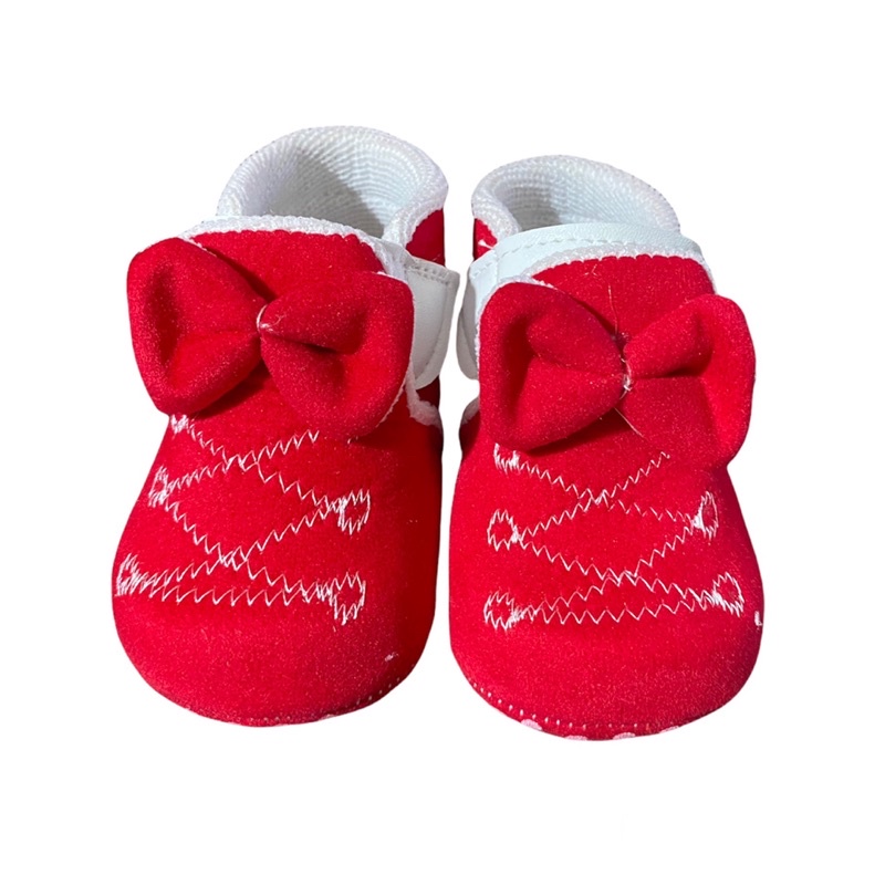 sepatu prewalker bayi perempuan 0 12 bulan / sepatu prewalker bayi perempuan / sepatu baby prewalker / sepatu bayi prewalker Bordir pita