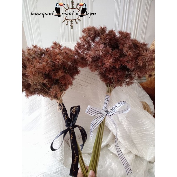 Bouquet Bunga Rustic BJM/Bouquet Bunga Kering/ Bouquet Wisuda /Bouquet Wedding/Prewedding/Kado,dll