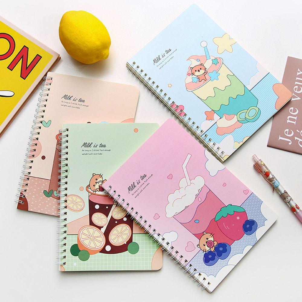 PINEAPPLE Buku Koil Nanas A5 Kartun Dinosaurus Alat Tulis Siswa Diary Planner Jadwal Book