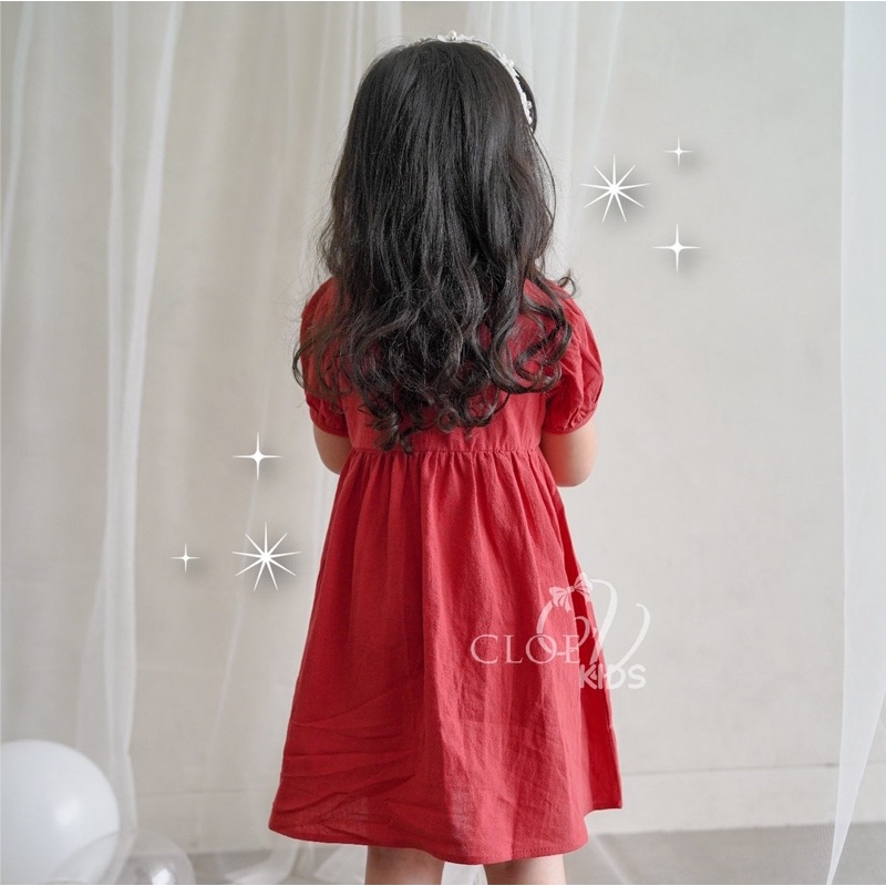 CLOEVKIDS - Dress Anak Perempuan Katun Carol