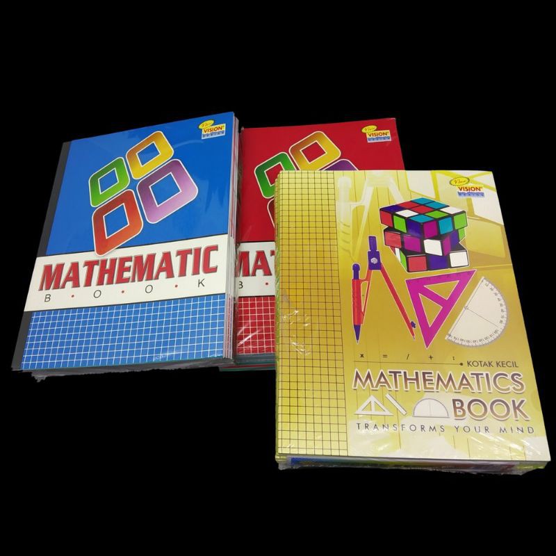 

Buku Strimin / Kotak Kecil / Buku Tulis Matematika VISION 38 Lembar