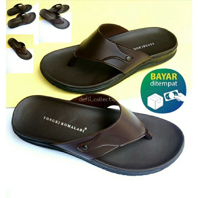 SANDAL PRIA YONGKI KOMALADI//SENDAL PRIA DEWASA//SENDAL COWOK//SANDAL JEPIT MODERN//HIGH QUALITY