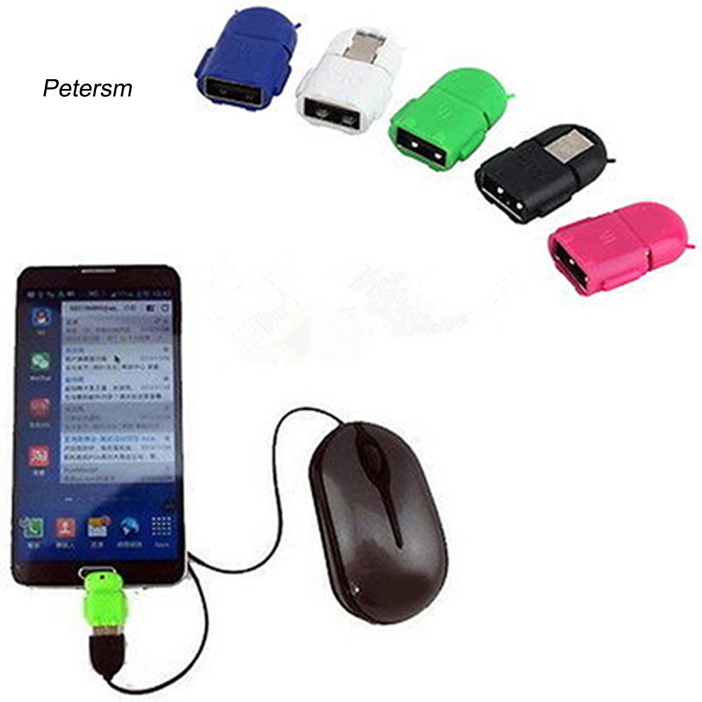 Adapter Converter Mini Micro Usb Male To Usb 2.0 Female Otg Untuk Mouse Tablet