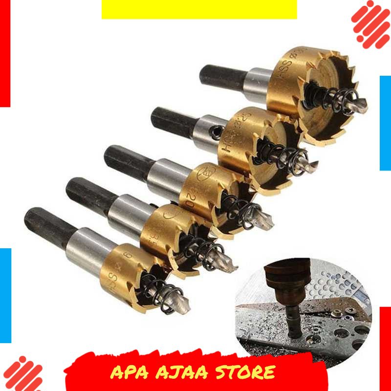 Paling Dicari ! BINOAX Mata Bor Carbide Tip Wood Metal Hole Cut 5 PCS - EPC-PIT-20P