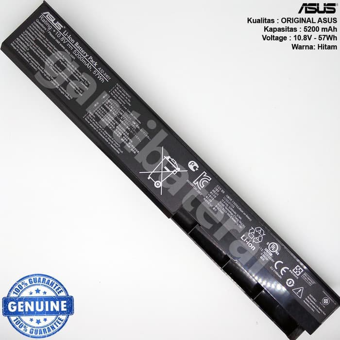 Original Baterai Asus X401, X401A, X401U, X501, X501A, X501U, A32-X401