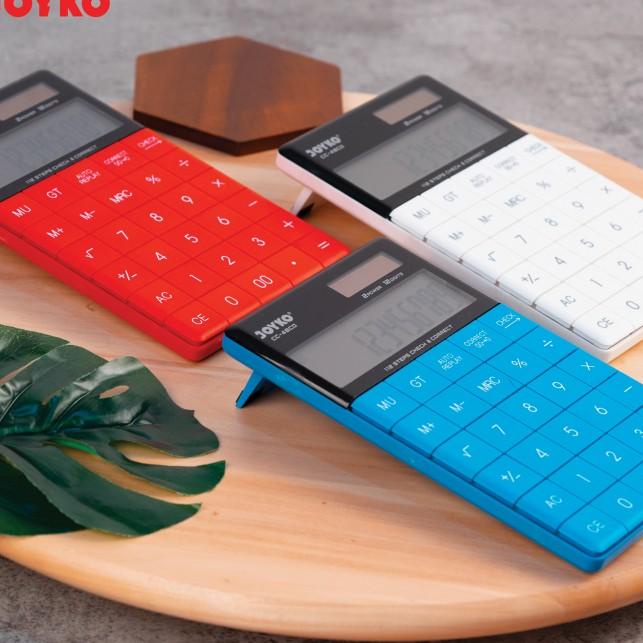 

☺ Calculator Kalkulator Joyko CC-48CO 12 Digits Check Correct - Blue ✸