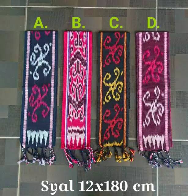 Syall scarf Tenun lebar 25cm