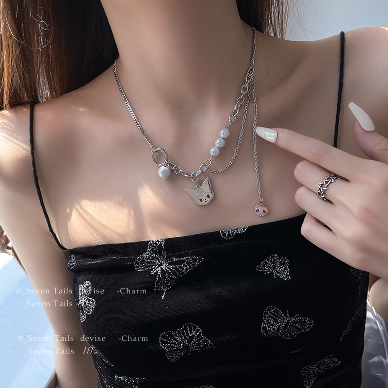 Kalung Mutiara Multilayer Untuk Aksesoris