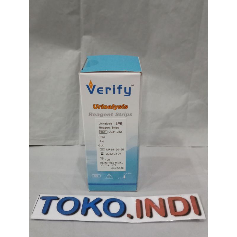 Verify 3 PE/Verify 10 Parameter/Alat Cek Urin/Urinalysis Reagent Strip/Verify/3 Parameter