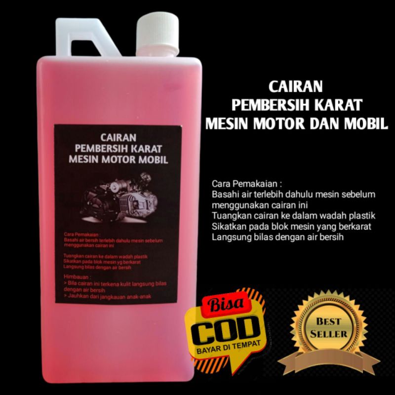 Pembersih karat mesin motor dan mobil / pembersih kerak mesin