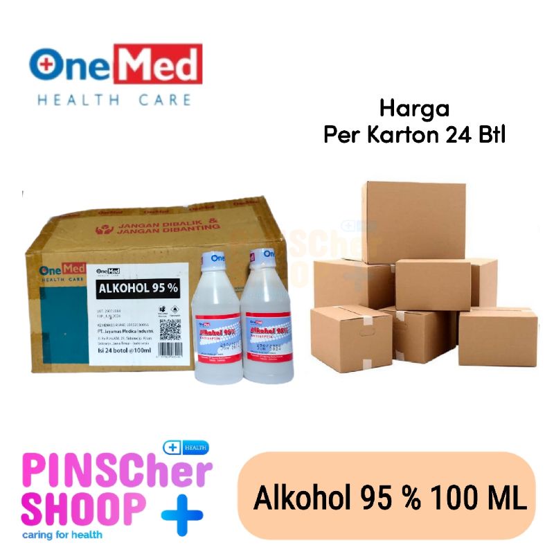 Alkohol Antiseptik 95 % Onemed 100 Ml Per Karton (24 btl)