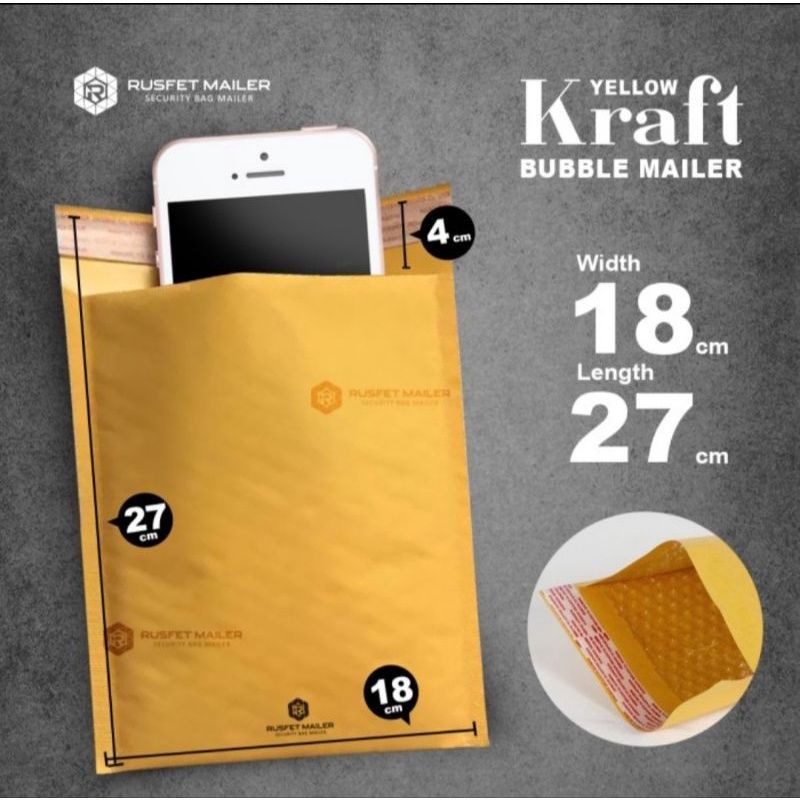 Amplop Bubble Mailer KRAFT