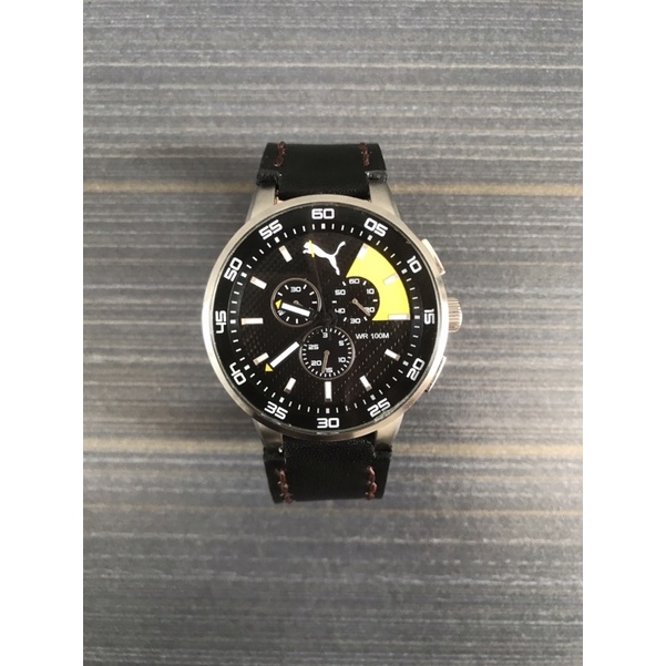 Bekas Second Preloved PUMA Jam Tangan Pria Analog Original Chronograph Stainless Steel Fashion Akses