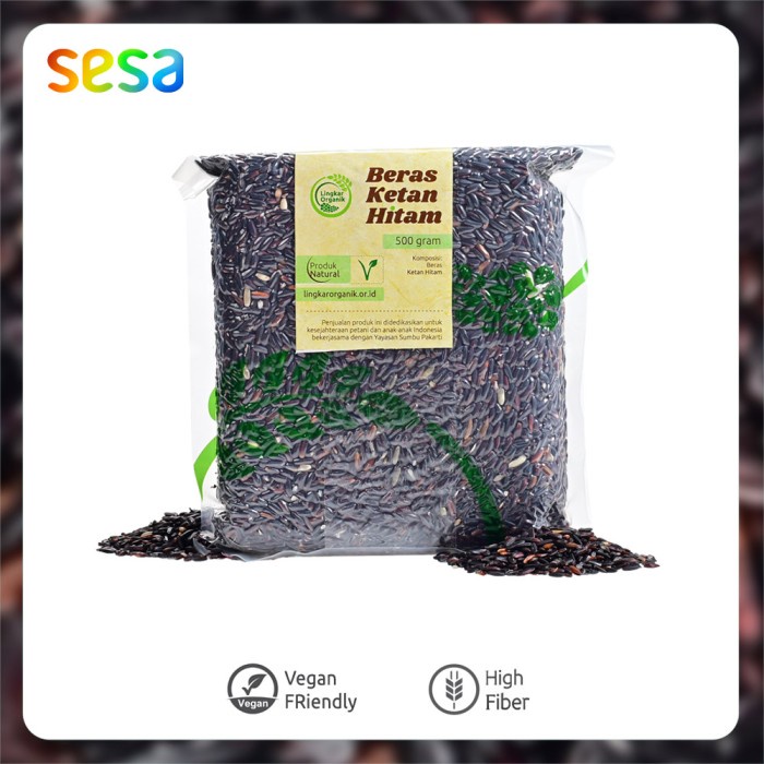 

978EqW Lingkar Organik Beras Ketan Hitam 500Gr WQ0112