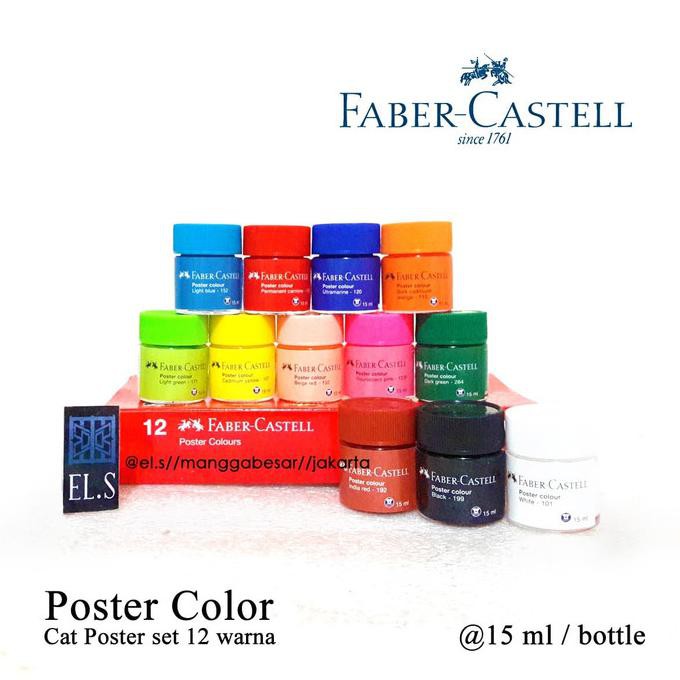 

Faber Castell Poster Color Set 12 Warna ( Cat Poster )