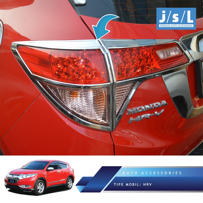 Garnish lampu belakang Honda HR-V / aksesoris Chrome Belakang HRV