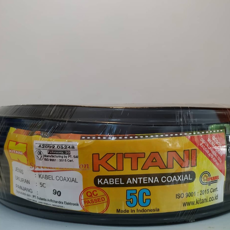 Kitani Kabel Anten / Antenna / Antena / Parabola 5C Per Meter Tembaga