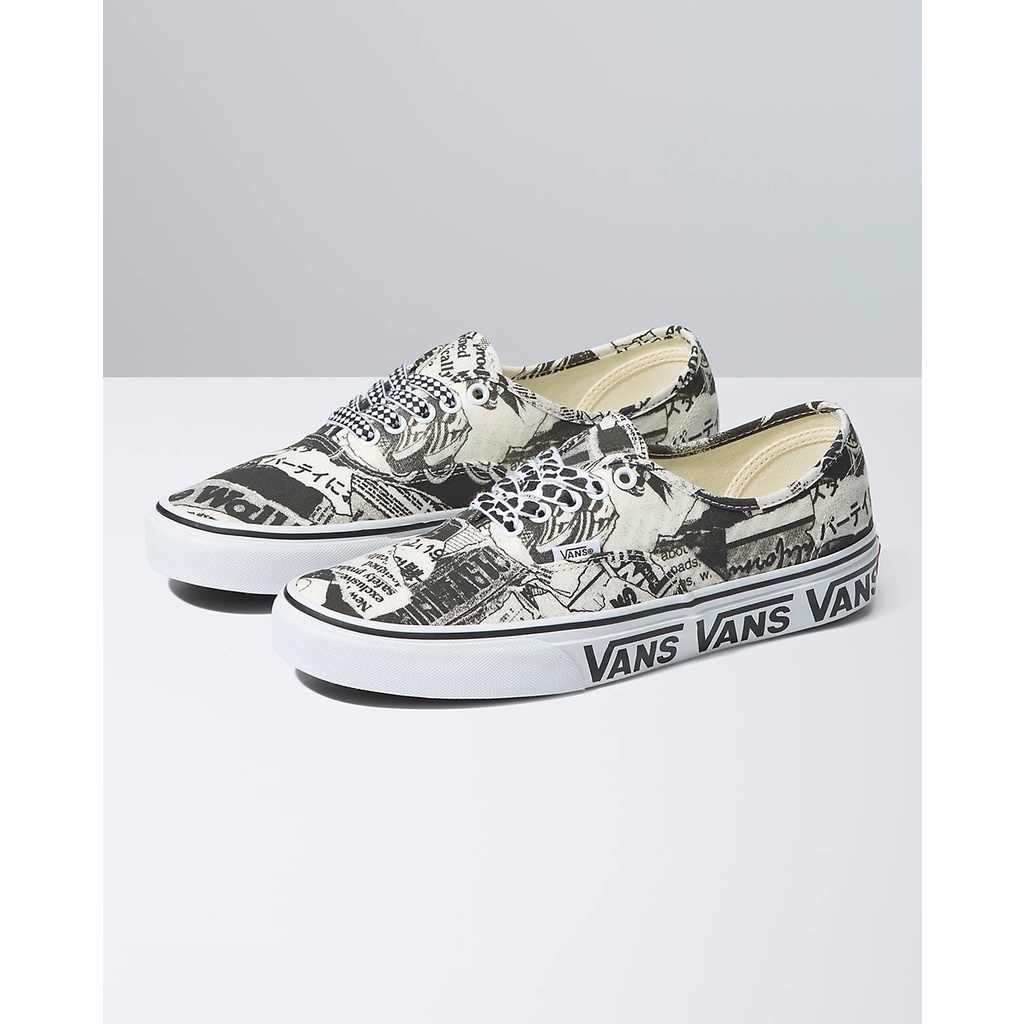 SEPATU VANS OFF THE WALL | AUTHENTIC VANS COLLAGE BLACK WHITE