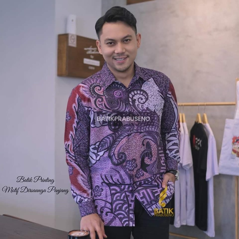 KAWUNG UNGU KEMEJA BATIK PREMIUM LENGAN PANJANG FULL FURING