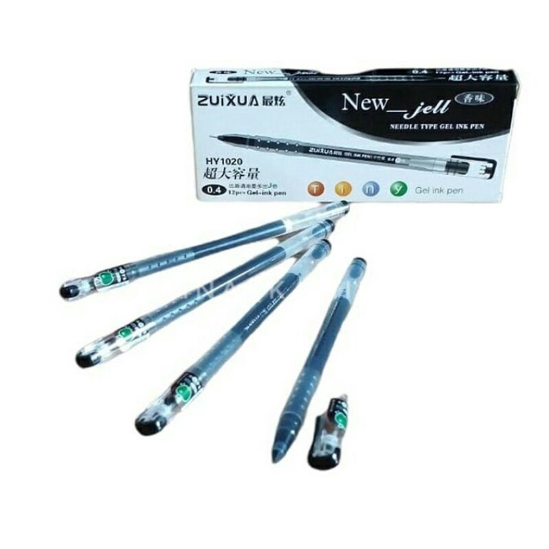 

Pulpen gel/pulpen apel Zuixua 0.4mm warna hitam