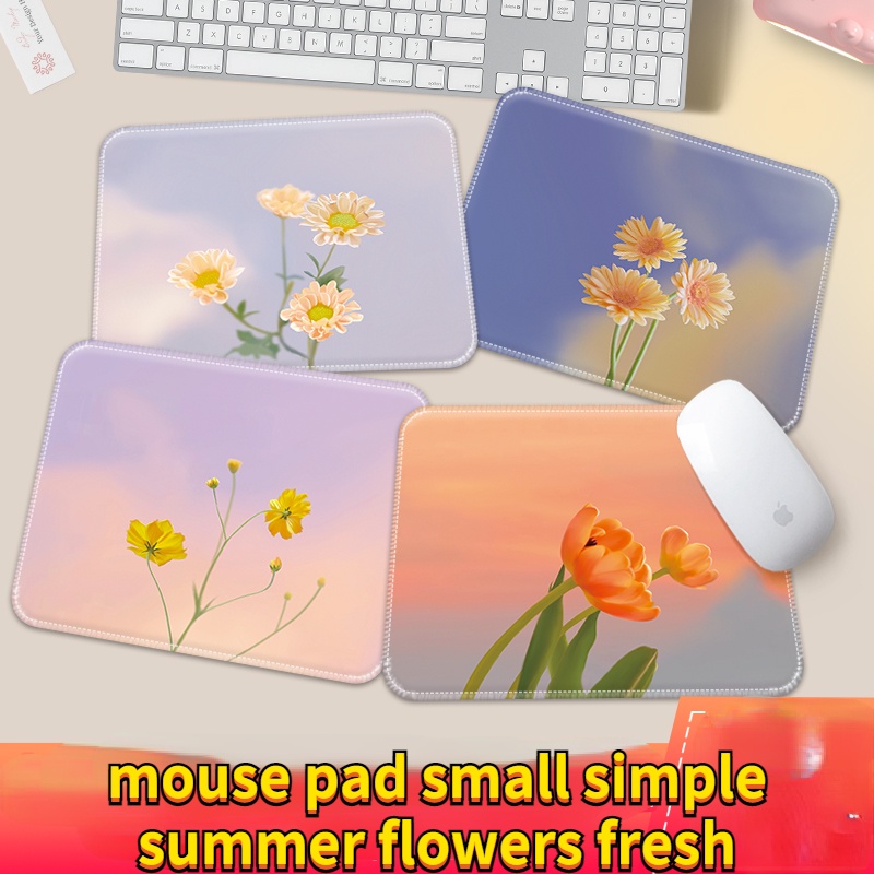 Mouse pad Tebal Motif Bunga simple Untuk Meja Komputer Kantor