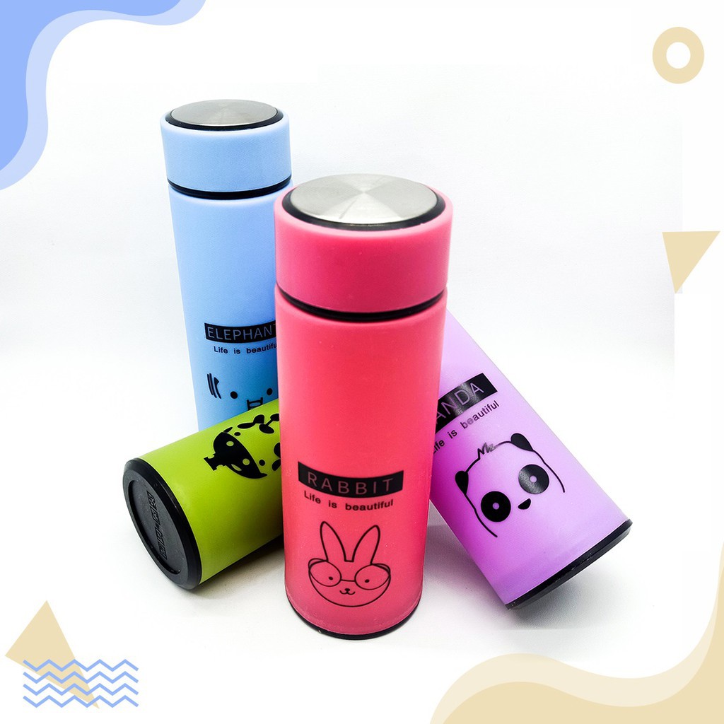 TERMOS KACA ANIMAL AC15 / MY BOTOL KACA KARAKTER ANIMAL BOTOL MINUM ANIMAL