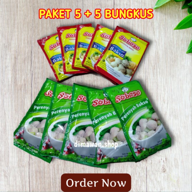 Jual Sobaso Tepung Pengenyal And Perenyah Bakso Paket 5 5 Bungkus