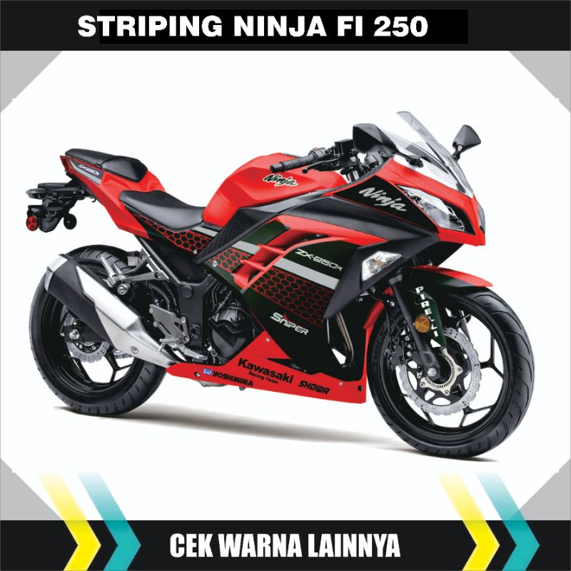 Stiker Striping Ninja 250 fi se/ Ninja Fi 250 Gravis