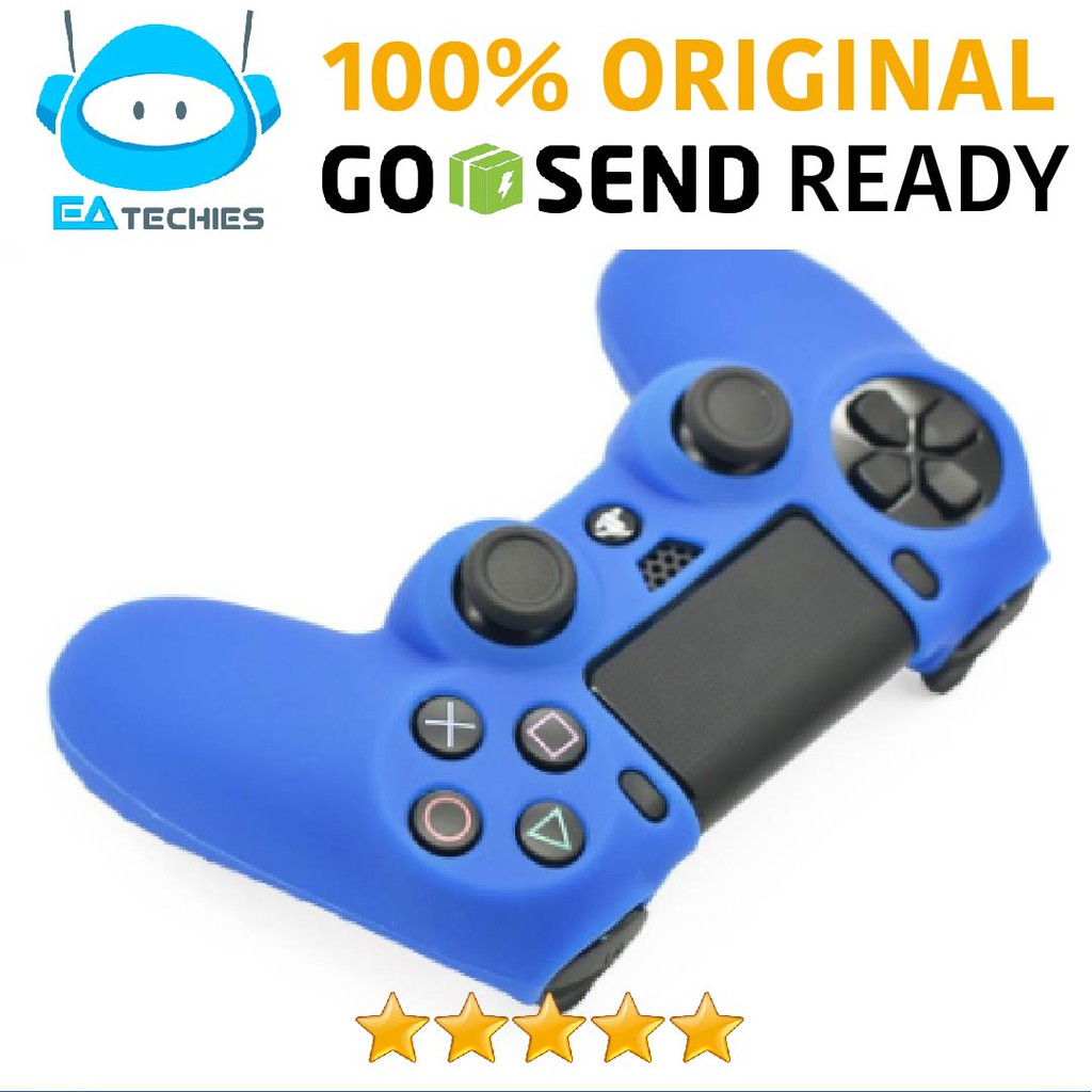 Silicone Cover Stick PS4 Dualshock 4 Warna Biru / Blue - Biru
