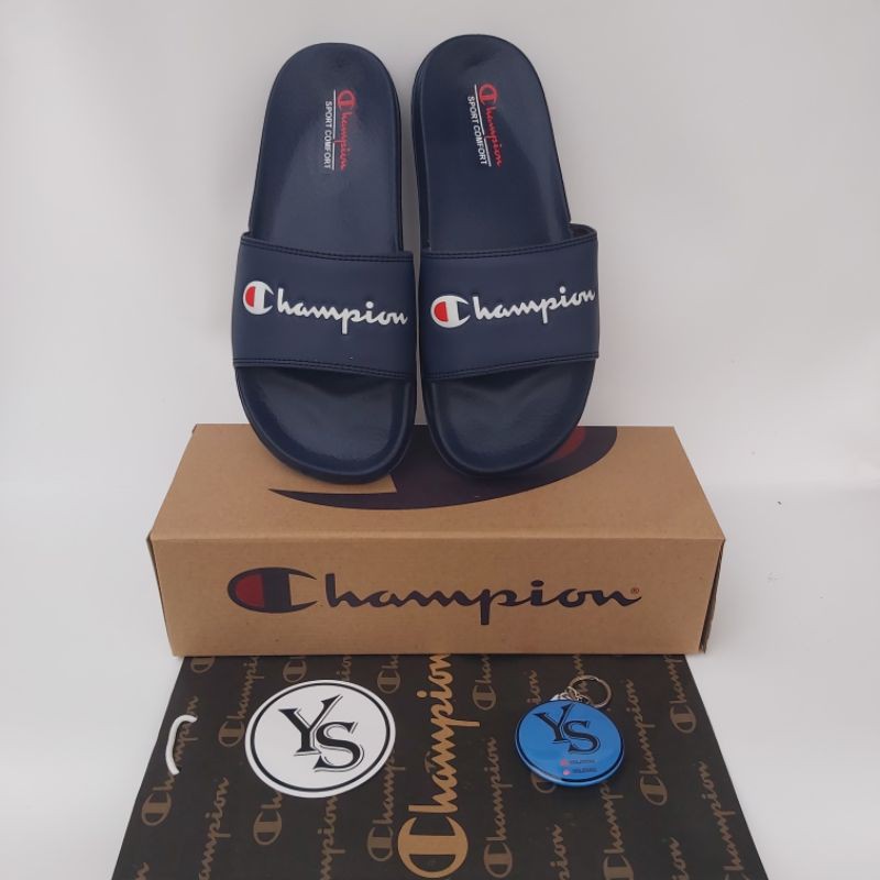SANDAL SLOP CHAMPI0NN PRIA PREMIUM-NAVY WHITE