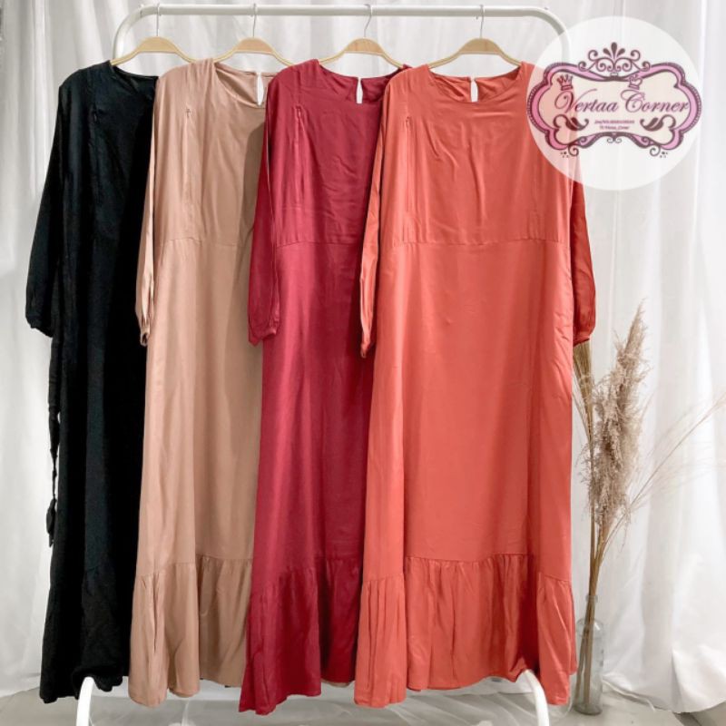 Long dress hijab polos busui
