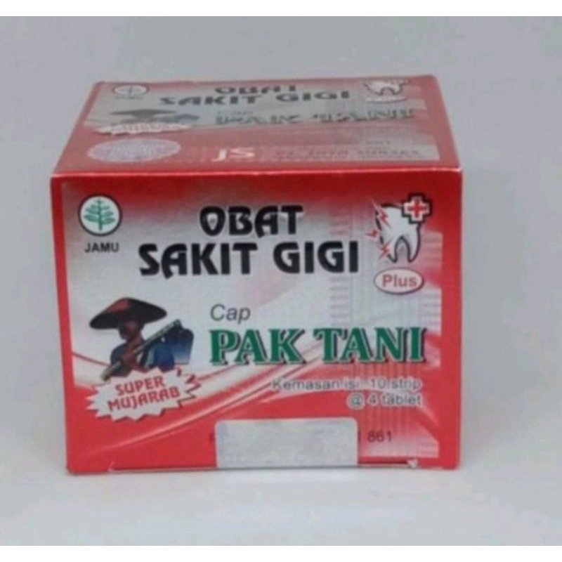 OBAT SAKIT GIGI CAP PAK TANI ISI 10 SACHET