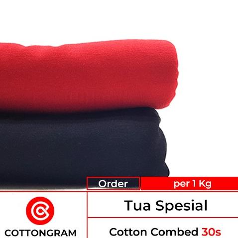 Kain Bahan Kaos Katun Kiloan Cotton Combed 30s Tua Spesial per Kg