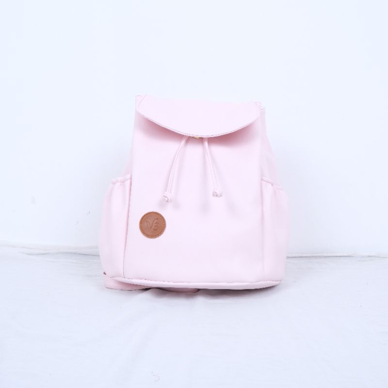 Tas Ransel Wanita - Tas Milea Wanita - Cream, Hitam, Abu, & Pink, Theree braveshop-Hilda Pink