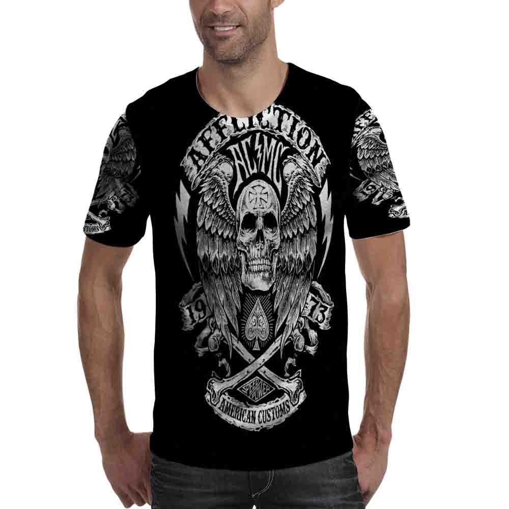 Affliction Kaos Fullprint Bahan Polyester