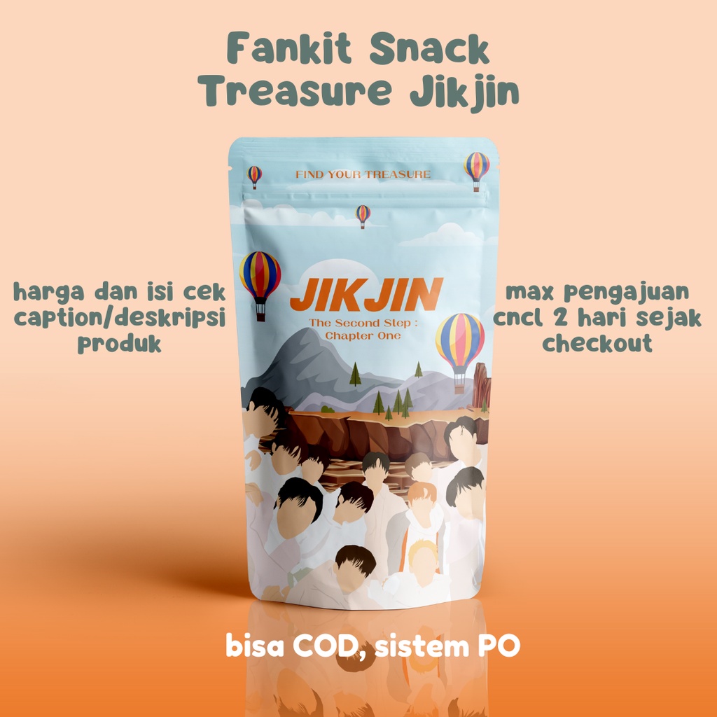 FANKIT SNACK TREASURE JIKJIN TREJO KPOP TEUME CHAPTER ONE SECOND STEP MURAH