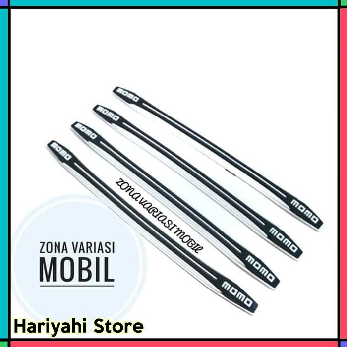 Bumper Guard / Door Guard Karet Pelindung Mobil MOMO Putih Hitam (CLY)
