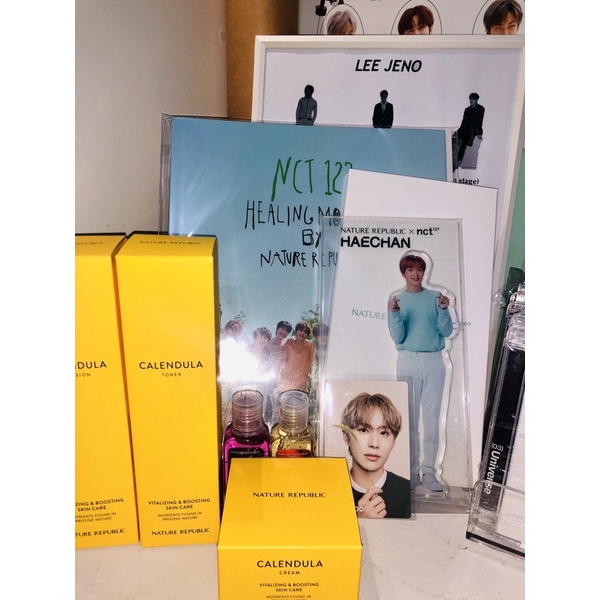 nature republic x nct 127 haechan standee jungwoo pc photobook