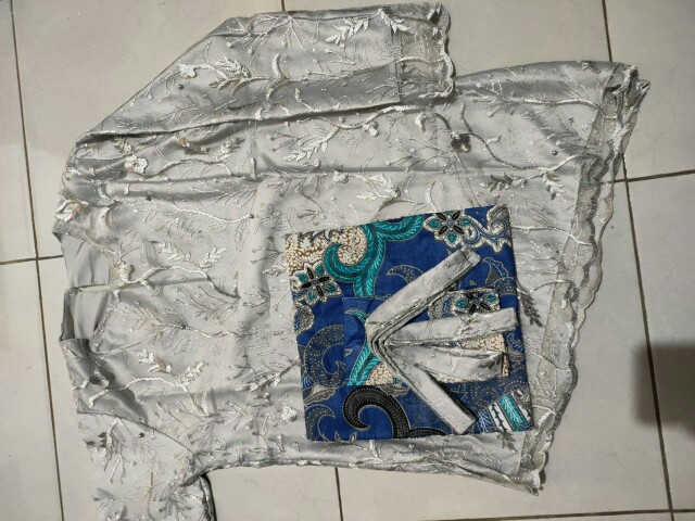 New Arrival | Kebaya Couple Batik - Batik Couple Anjella Hauw Tulle Slendang Aplikasi Payet