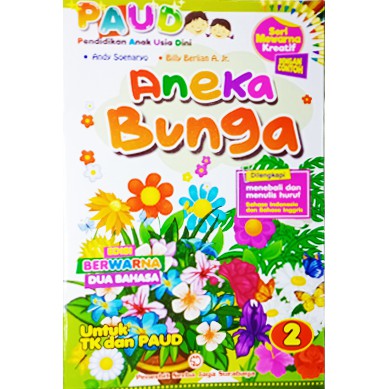 Buku Mewarnai Aneka Bunga Paud