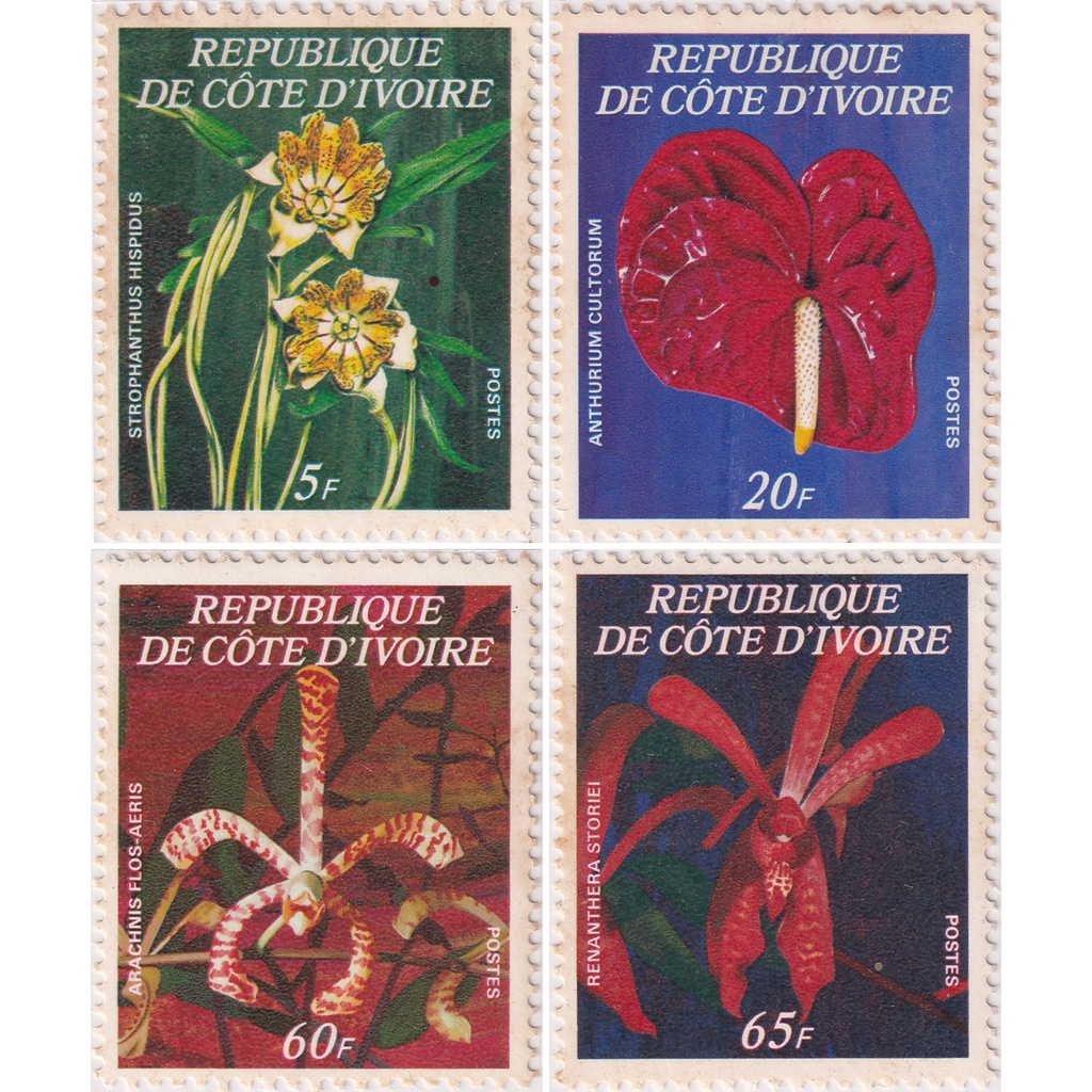 

Prangko Ivory Coast 1977 - Exotic Flowers